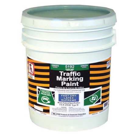 Traffic Zone Marking Paint 5 gal Green MPN:5192