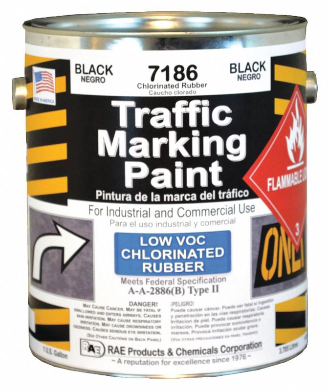 Traffic Zone Marking Paint 1 gal Black MPN:7186-01