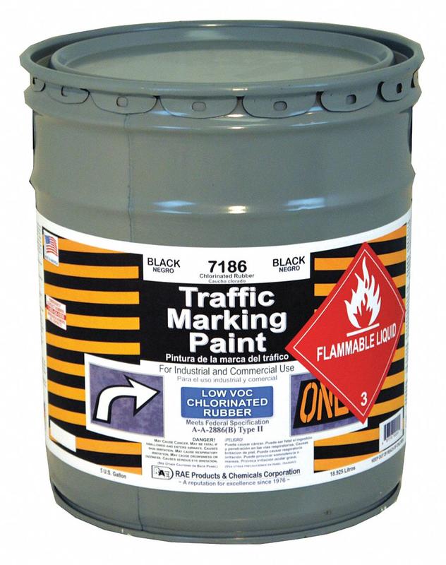 Traffic Zone Marking Paint 5 gal Black MPN:7186-05