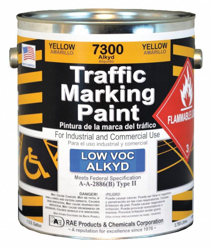 Traffic Zone Marking Paint 1 gal Yellow MPN:7300-01