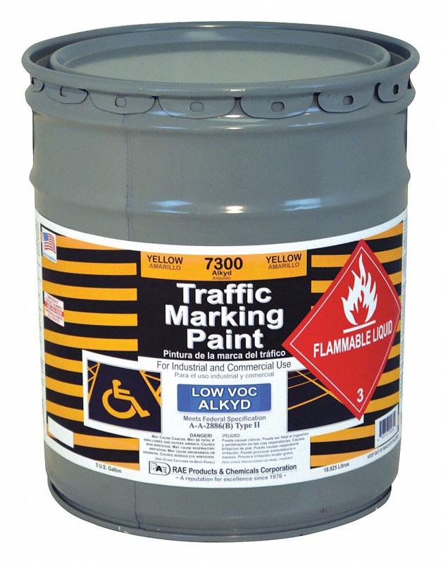 Traffic Zone Marking Paint 5 gal Yellow MPN:7300-05