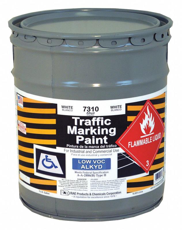 Traffic Zone Marking Paint 5 gal White MPN:7310-05