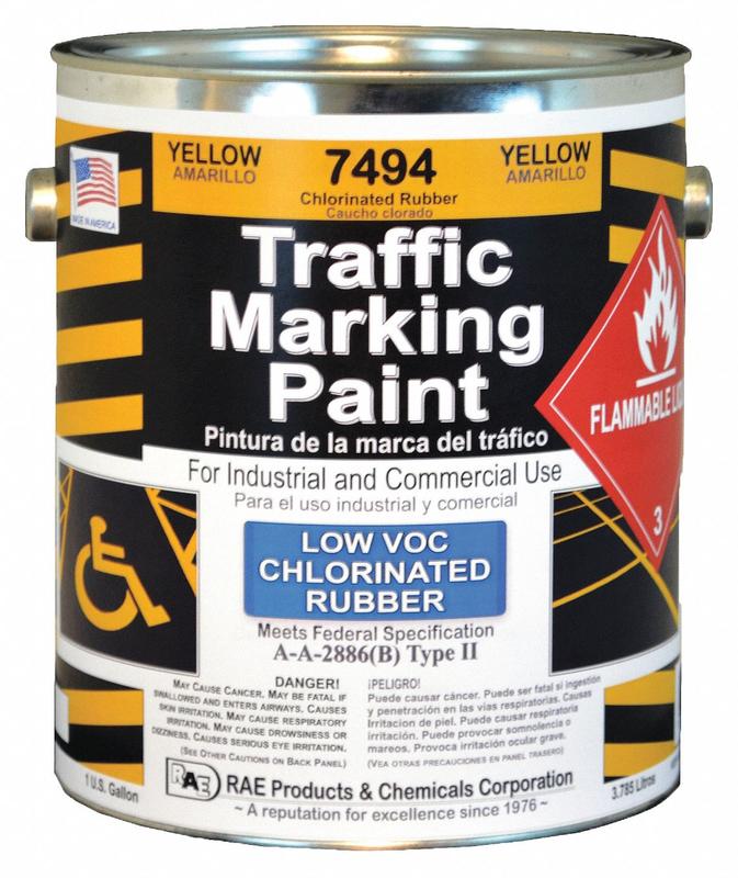 Traffic Zone Marking Paint 1 gal Yellow MPN:7494-01