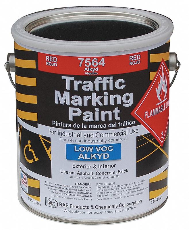 Traffic Zone Marking Paint 1 gal Red MPN:7564-01