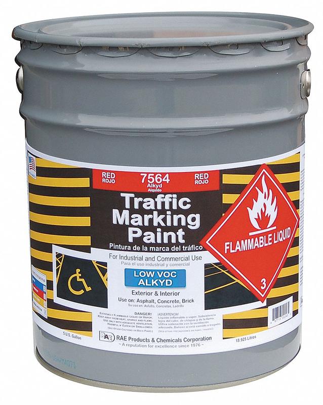 Traffic Zone Marking Paint 5 gal Red MPN:7564-05