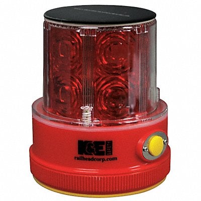 Rechargeable Safety Light Red LED Solar MPN:M18-SOLAR R