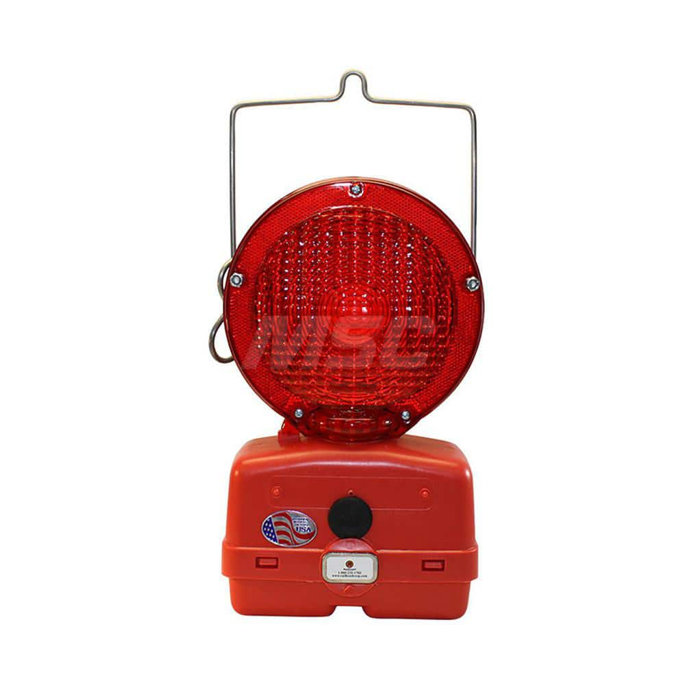 Traffic Cone & Barricade Accessories, Overall Length: 7.00 , Overall Height: 15.75  MPN:M747R-LED2