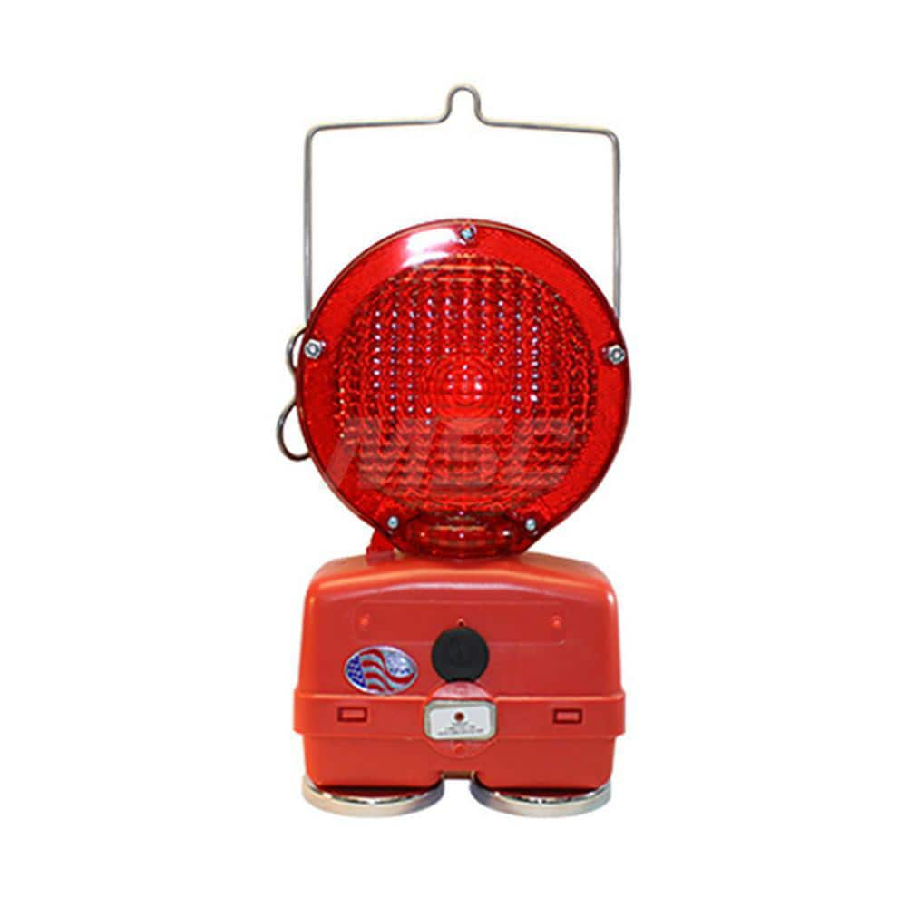 Traffic Cone & Barricade Accessories, Overall Length: 7.00 , Overall Height: 15.75  MPN:M747R-LED2 M