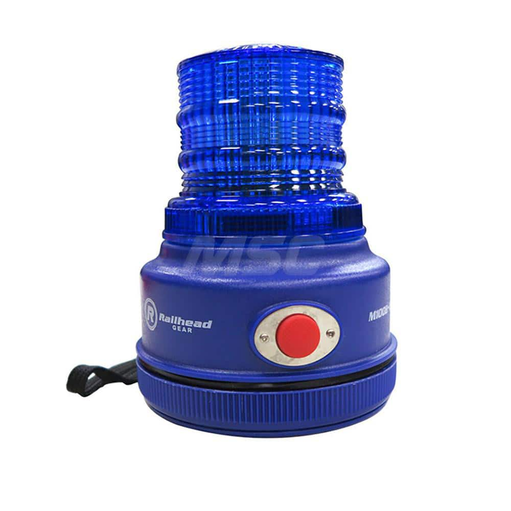 Flashing & Revolving Light: Blue, Magnetic Mount MPN:M100B-LED