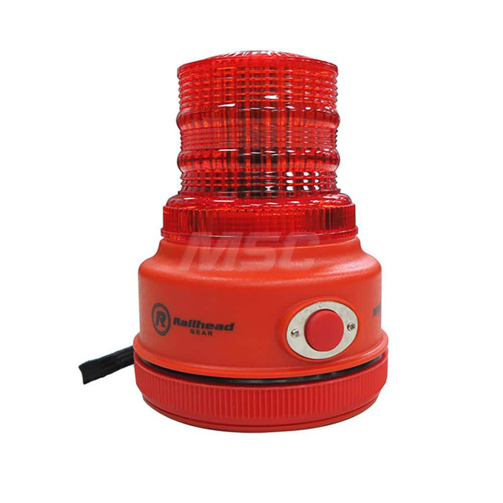 Flashing & Revolving Light: Red, Magnetic Mount MPN:M100R-LED