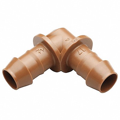 Elbow 1/2 in Tubing Brown Plastic PK4 MPN:BE50/4PKS