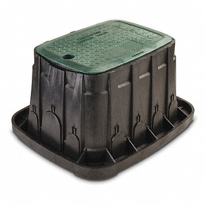 Valve Box 12 Rectangle w/Green Lid MPN:VBREC12