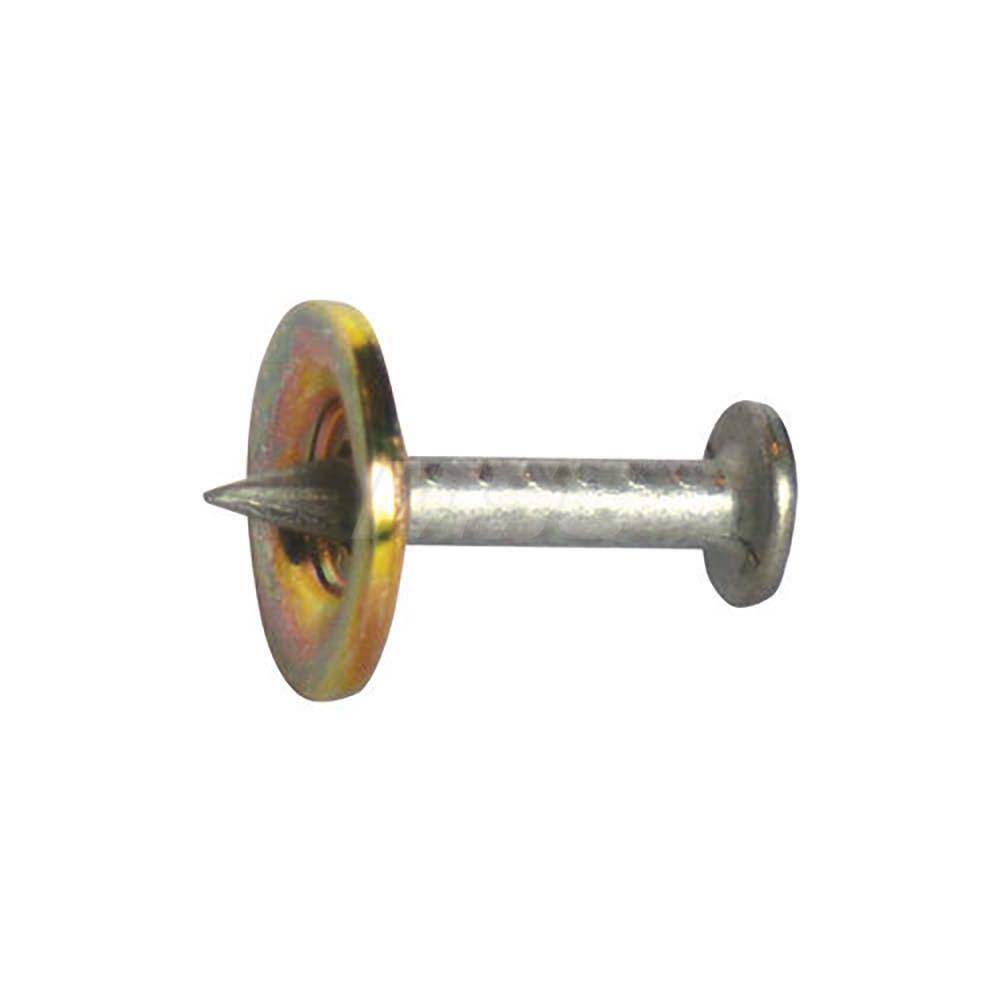 Powder Actuated Pins & Threaded Studs, Type: Drive Pin w/Washer , Shank Length (Inch): 3/4 , Shank Diameter (Decimal Inch): 0.1250  MPN:M034