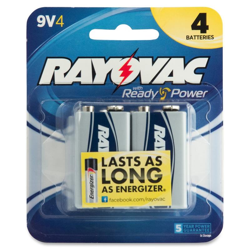 Rayovac Battery - For Multipurpose - 9V - 9 V DC - 36 / Carton MPN:A16044TKCT