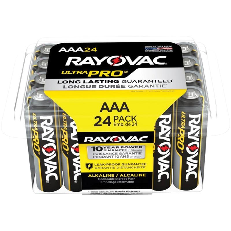 Rayovac Ultra Pro Alka AAA24 Batteries Storage Pak - For Multipurpose - AAA - 1.5 V DC - 24 / Pack (Min Order Qty 5) MPN:ALAAA24PPJ