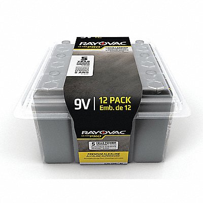 Battery Alkaline 9V Everyday PK12 MPN:AL9V-12PPJ