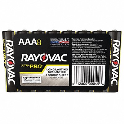 Battery Alkaline AAA Everyday PK8 MPN:ALAAA-8J