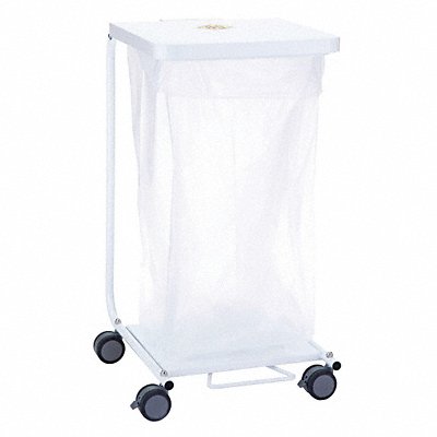 Laundry Hamper Cart 30 lb White MPN:691D