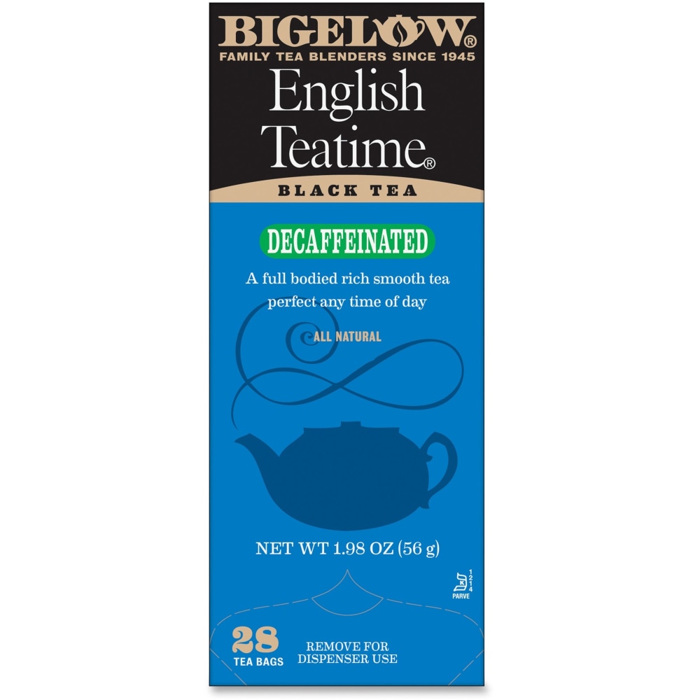 Bigelow English Tea Time Decaffeinated Tea Bags, Box Of 28 (Min Order Qty 10) MPN:10357