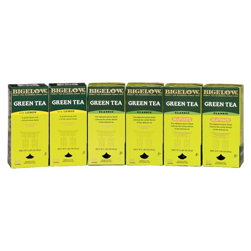 Bigelow Assorted Green Tea Bags, Box Of 168 (Min Order Qty 2) MPN:10578