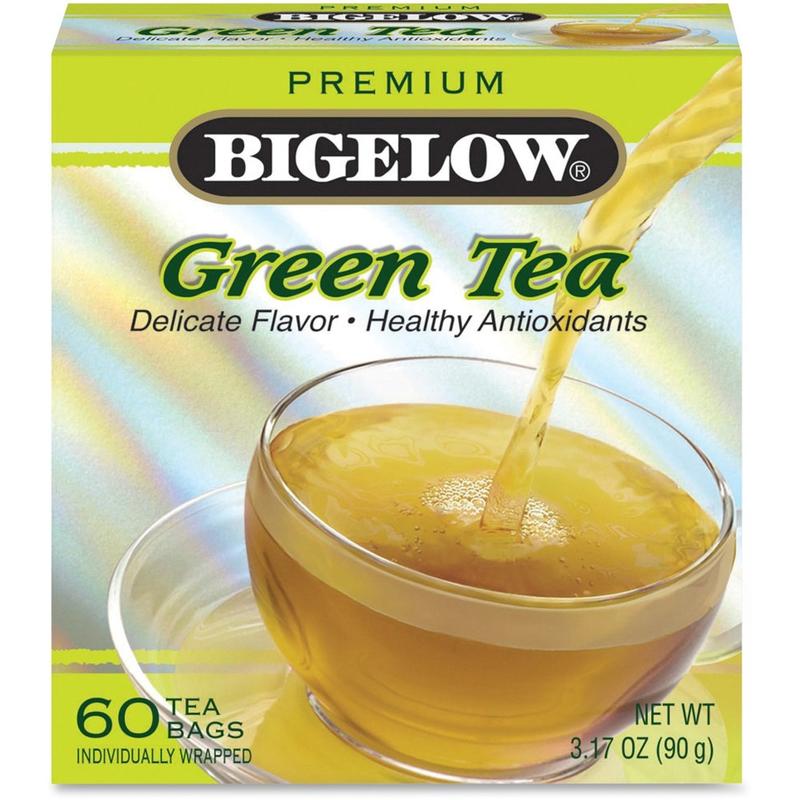 Bigelow Premium Blend Green Tea Bags, Carton Of 60 (Min Order Qty 8) MPN:00450