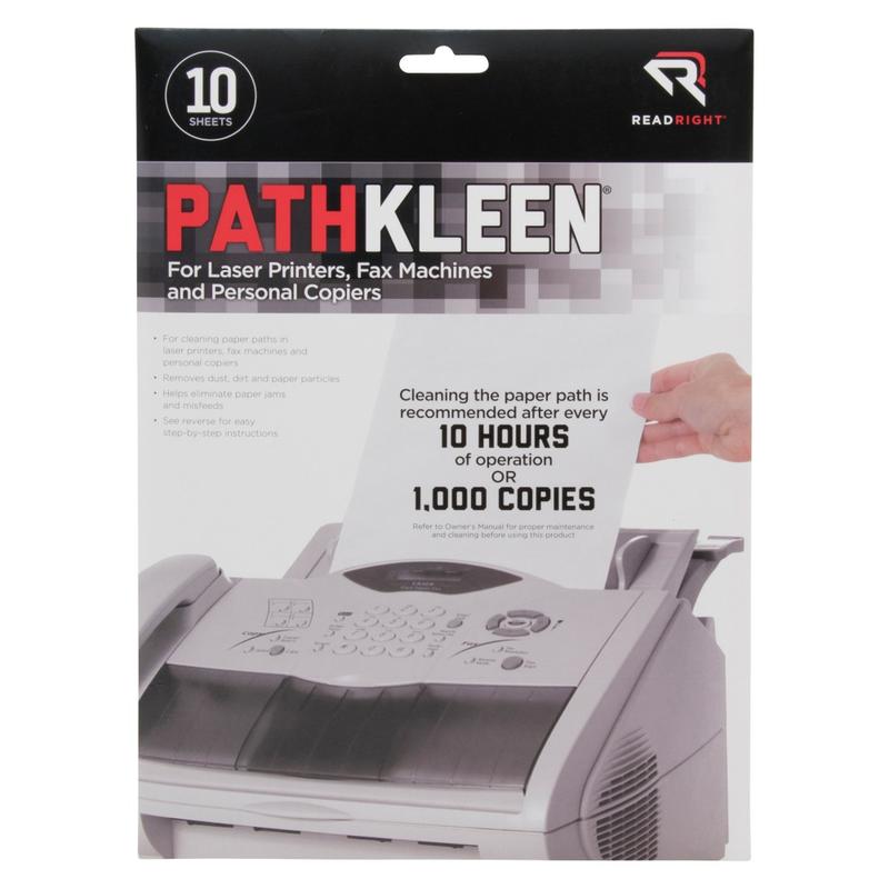 Advantus Pathkleen Laser Printer Cleaning Sheets, Pack Of 10 (Min Order Qty 4) MPN:RR1237