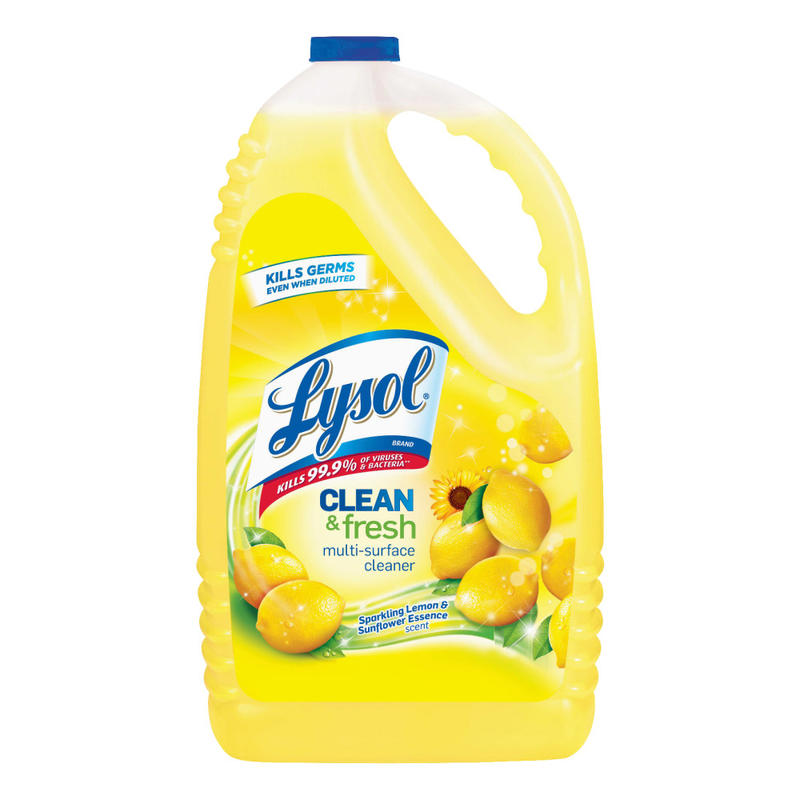 Lysol Clean/Fresh Multi-Surface Cleaner, 144 Oz, Sparkling Lemon & Sunflower Essence Scent (Min Order Qty 2)