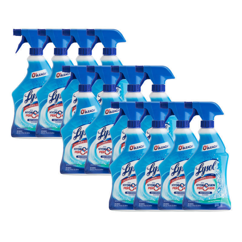 Lysol Power & Free Bathroom Cleaner, Fresh Scent, 22 Oz Bottle, Case Of 12 MPN:85668CT