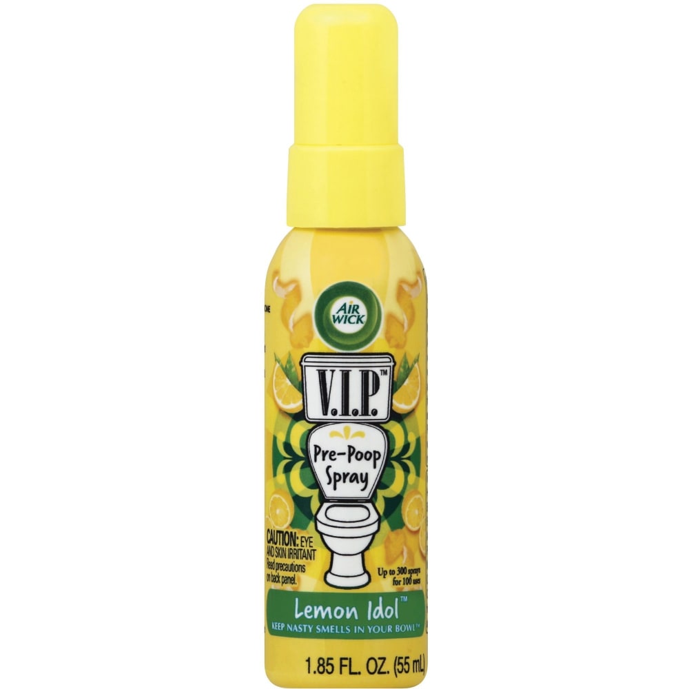 Air Wick V.I.P. Pre-Poop Spray - Spray - 1.9 fl oz (0.1 quart) - Lemon Idol - 6 / Carton (Min Order Qty 2) MPN:96531