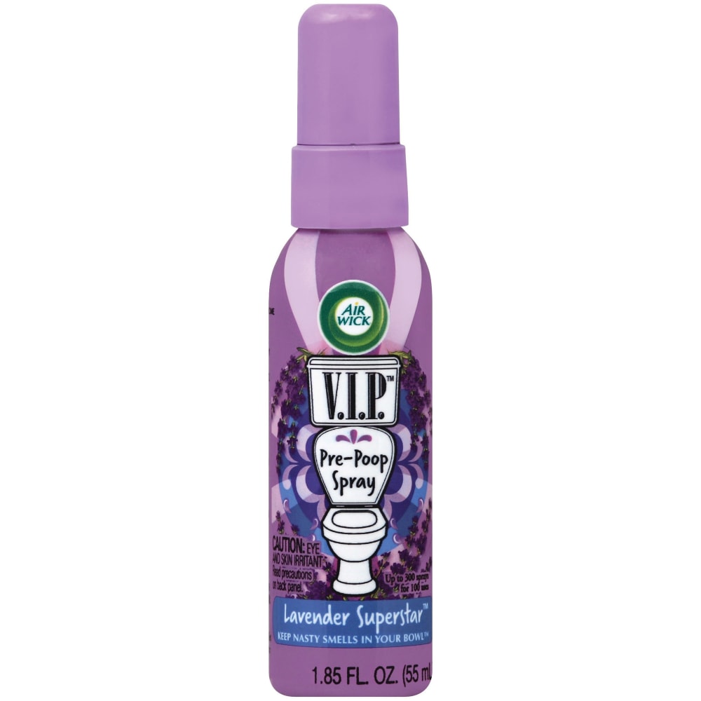 Air Wick V.I.P. Pre-Poop Spray - Spray - 1.9 fl oz (0.1 quart) - Lavender - 6 / Carton MPN:96532