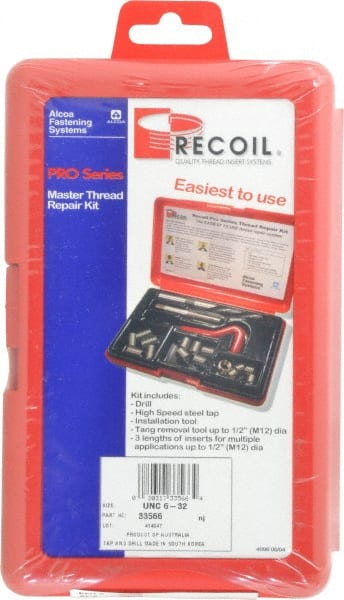 Thread Repair Kit: Free-Running & Screw-Locking MPN:33566