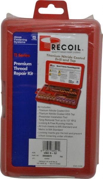 Thread Repair Kit: Free-Running & Screw-Locking MPN:33566TI