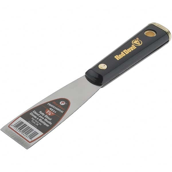 Putty & Taping Knife: Carbon Steel, 1-1/4