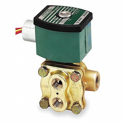 Solenoid Valve with ManualOperator Brass MPN:8342G001MS