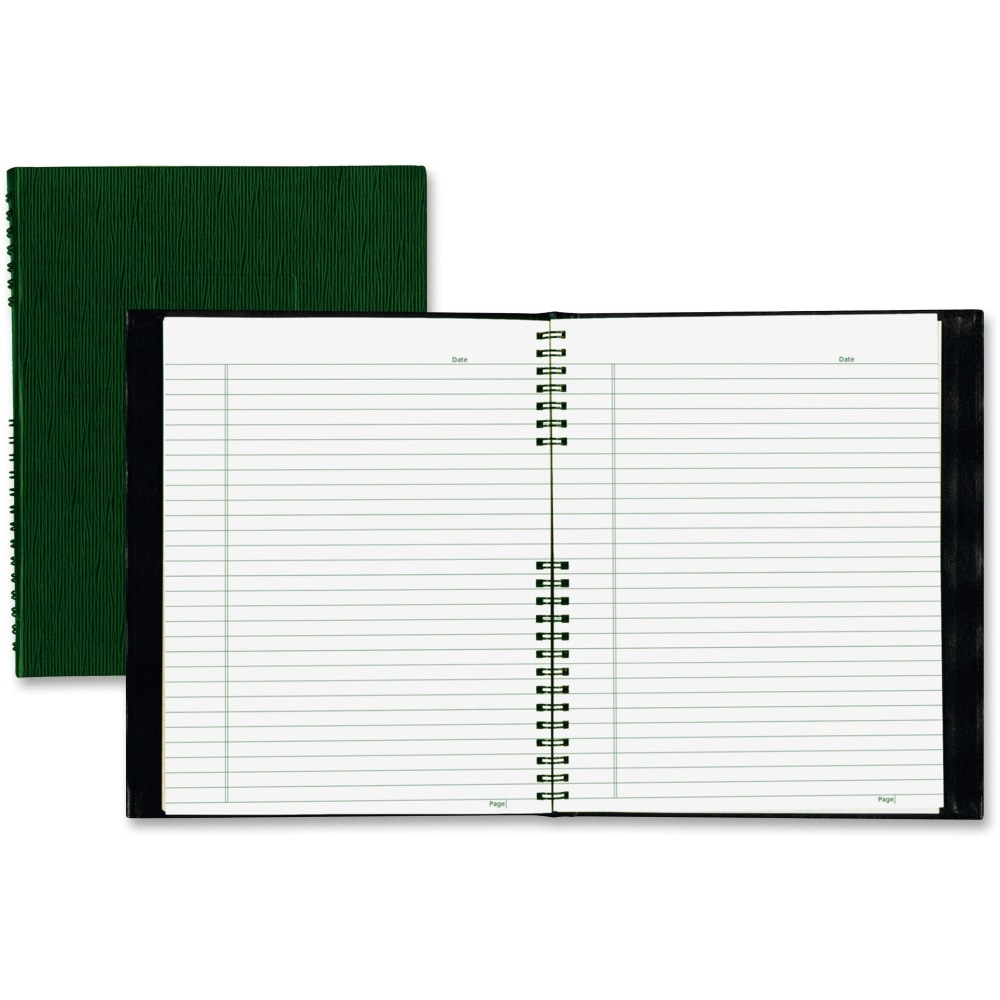 Blueline NotePro Hard Romanel Cover Notebook, Letter Size (8 1/2in x 11in), 100 Sheets, Green (Min Order Qty 3) MPN:A10200EGRN