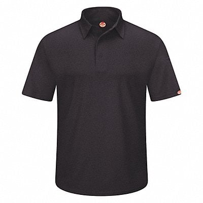 Short Sleeve Polo Sz S Black Polyester MPN:SK90BK SS S