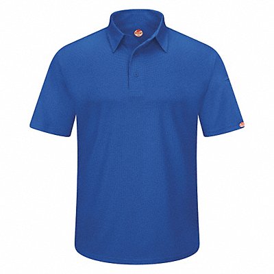 Short Sleeve Polo 3XL Royal Blue Button MPN:SK90RB SS 3XL