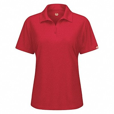 Short Sleeve Polo Womens XS Red Button MPN:SK91RD SS XS
