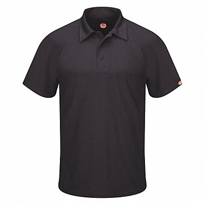 Short Sleeve Polo Mens L Polyester MPN:SK92BK SS L