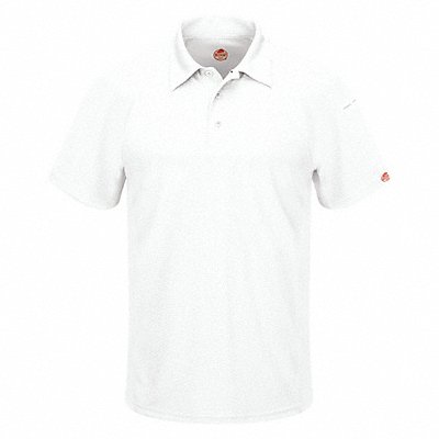 Short Sleeve Polo L White 5 oz.Polyester MPN:SK92WH SS L