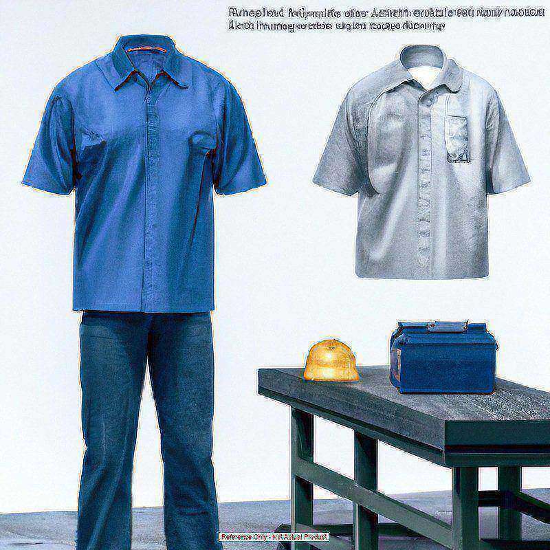 Mens Ss Post Blue Poplin Work Shirt L MPN:SP24PB SSLL