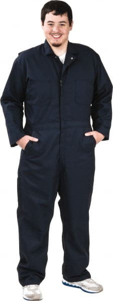 Coveralls: Size 46 Regular, Cotton & Polyester MPN:CT10NV RG 46