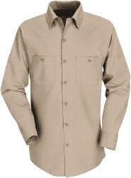 Work Shirt: General Purpose, 3X-Large, Cotton, Khaki, 2 Pockets MPN:SP14KK RG 3XL