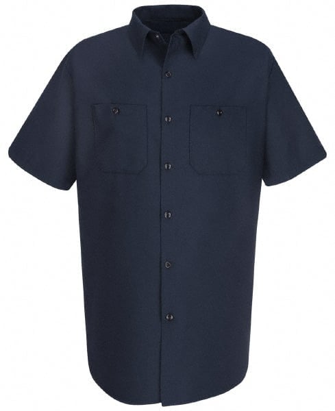 Work Shirt: General Purpose, Medium, Cotton, Navy Blue, 2 Pockets MPN:SP24NV SS M