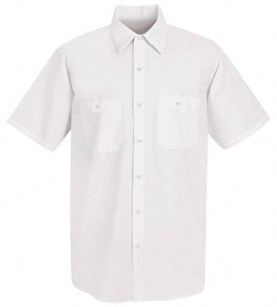 Work Shirt: General Purpose, X-Large, Cotton, White, 2 Pockets MPN:SP24WH SS XL