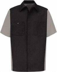 Work Shirt: General Purpose, Small, Cotton, Gray, 3 Pockets MPN:SY20CG SS S