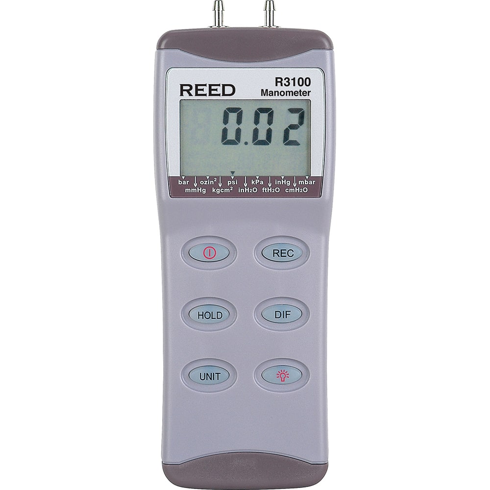 Differential Pressure Gauges & Switches, Indicating Liquid Color: Red , Connection Size: 0.187mm , Connection Location: Side , Mount Type: Base  MPN:R3100