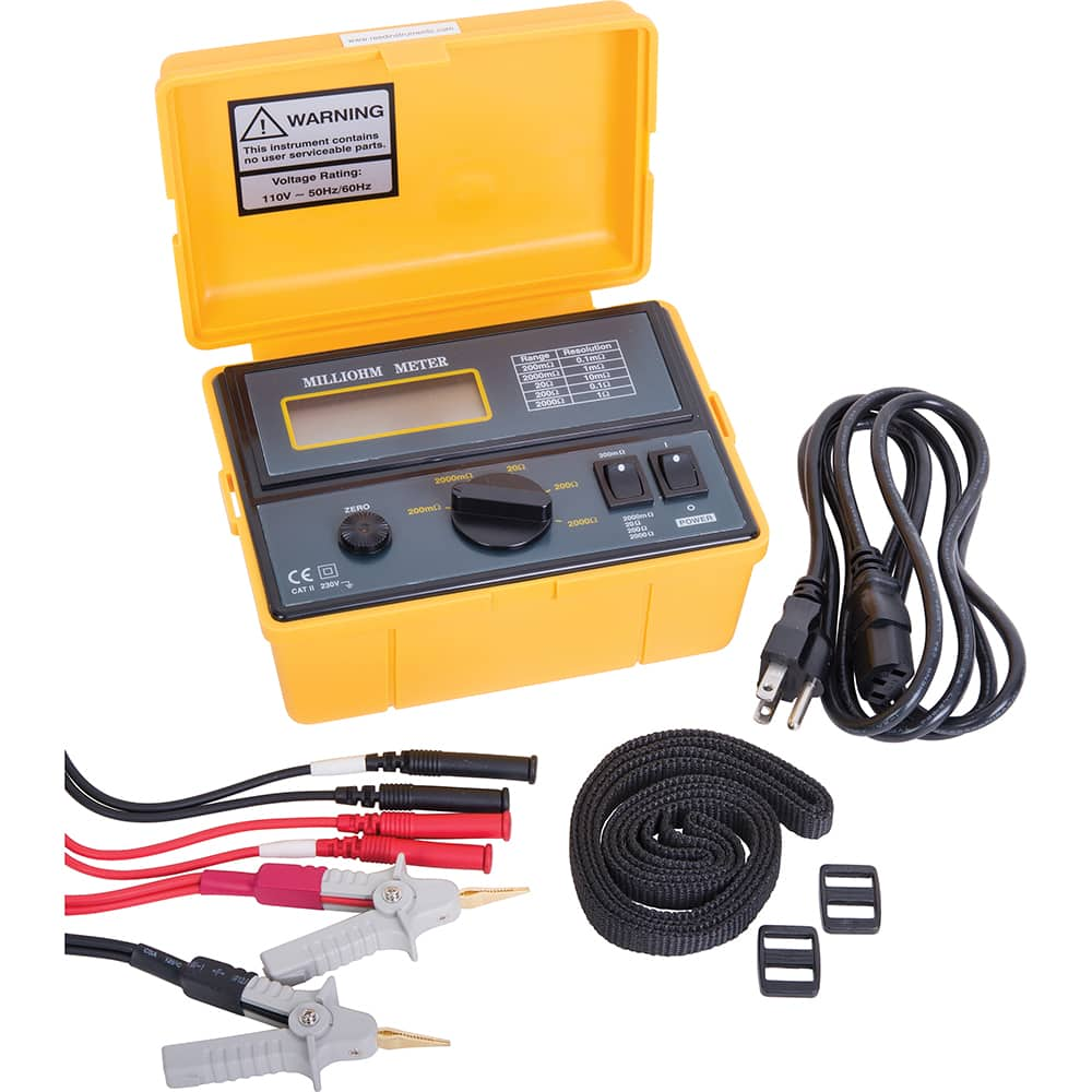 Electrical Insulation Resistance Testers & Megohmmeters, Display Type: LCD , Power Supply: 110VAC/60Hz , Resistance Capacity (Megohm): 2000M  MPN:K5090