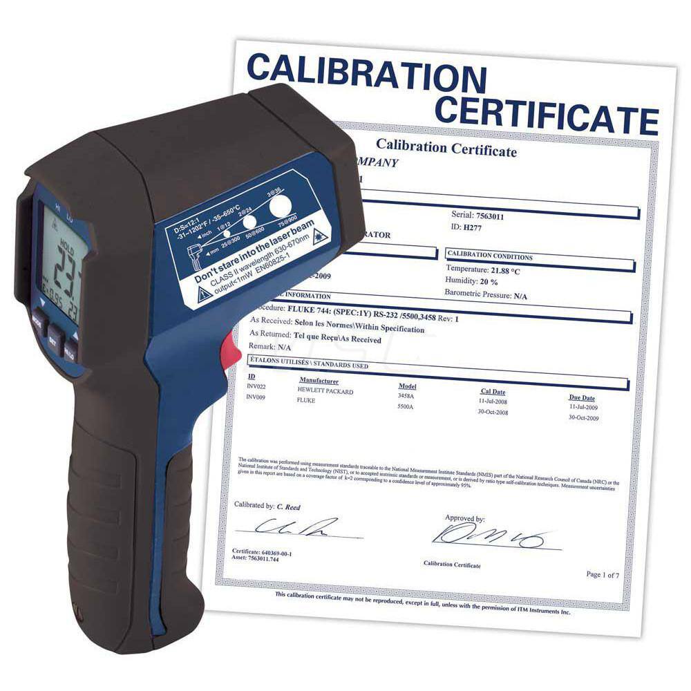 Infrared Thermometers, Display Type: Backlit LCD , Accuracy: 13.60F , Compatible Surface Type: Concrete, Light, Dull, Dark , Battery Chemistry: Alkaline  MPN:R2310-NIST