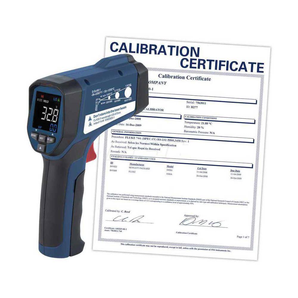 Infrared Thermometers, Display Type: EBTN , Accuracy: 13.60F , Compatible Surface Type: Concrete, Dark, Dull, Light , Battery Chemistry: Alkaline  MPN:R2330-NIST